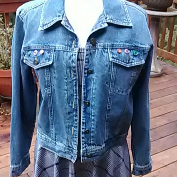 SOLD. Studio Ease Denim Jacket - Picture 1 of 5